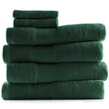 Hearth & Harbor Bath Towels for Bathroom - 100% Ring Spun Cotton Luxury Bathroom Towels - Ultra Soft & Highly Absorbent Bath Towels Set 6 Piece Set (4 Bath Towels 2 Washcloths) - Hunter Green