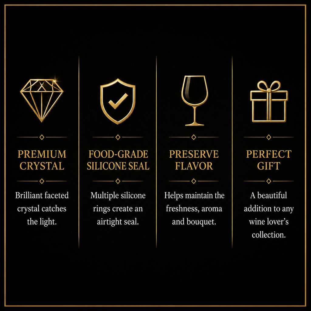 Luxury Crystal Wine Stopper