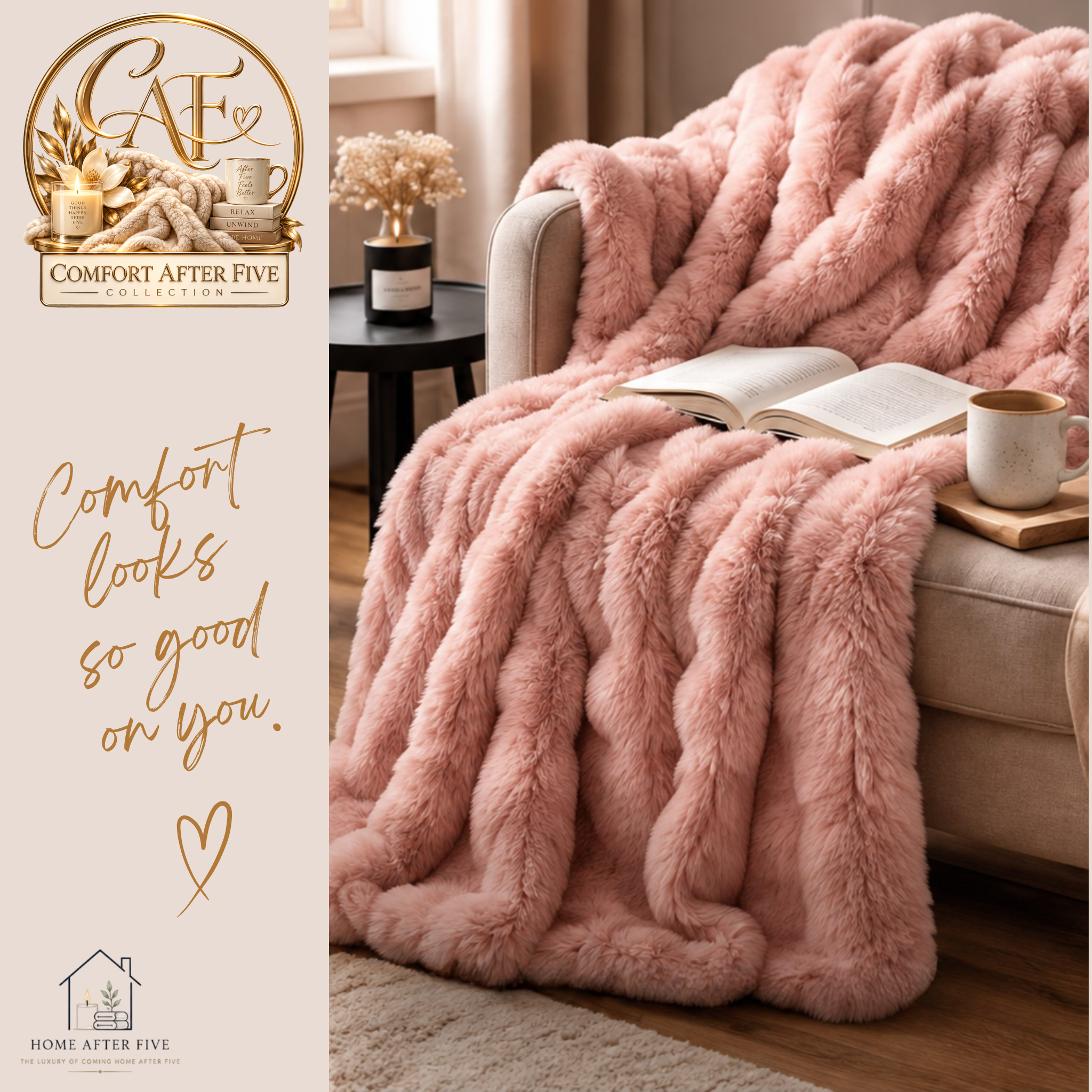 Cloud Plush Faux Fur Throw Blanket | Home After Five
