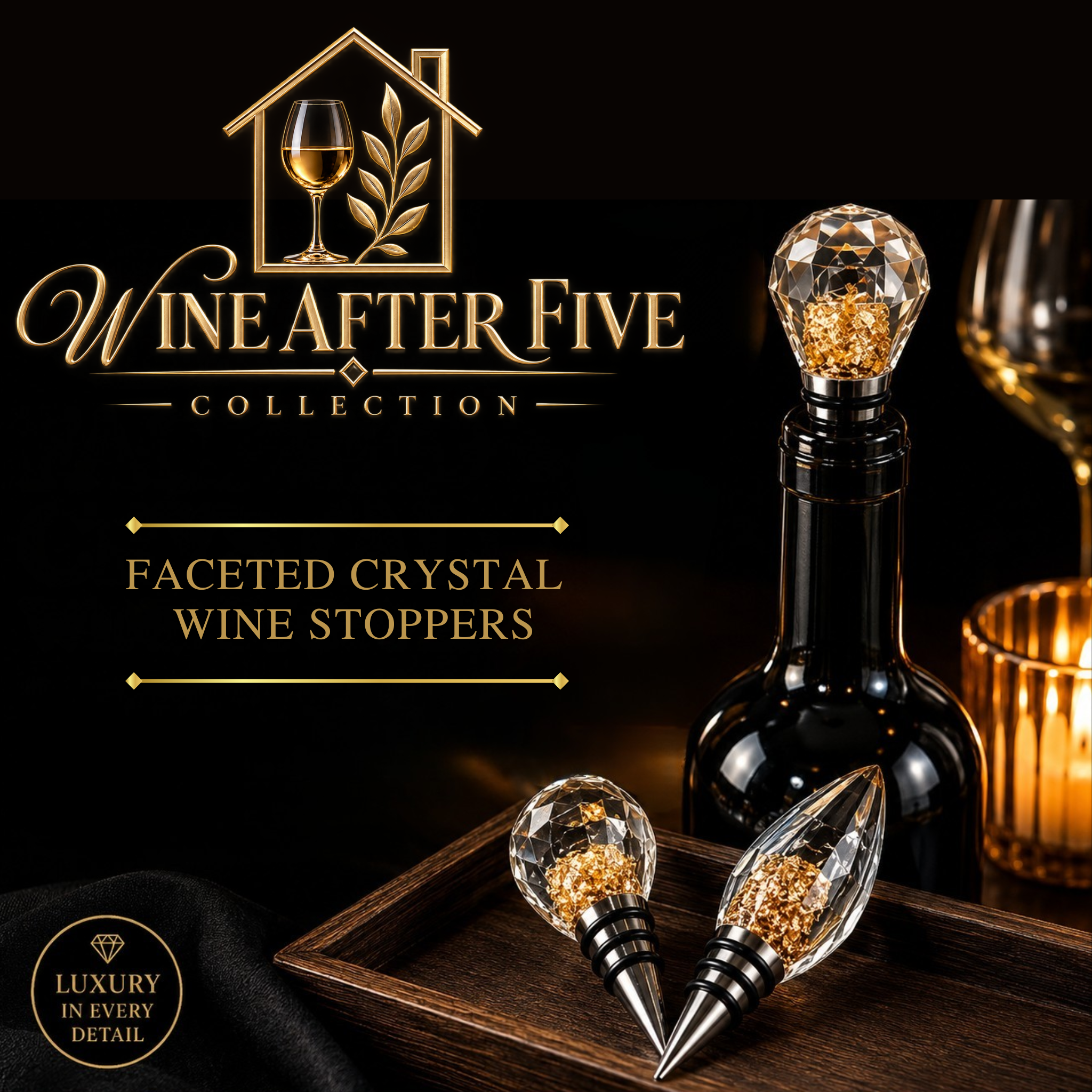Luxury Crystal Wine Stopper