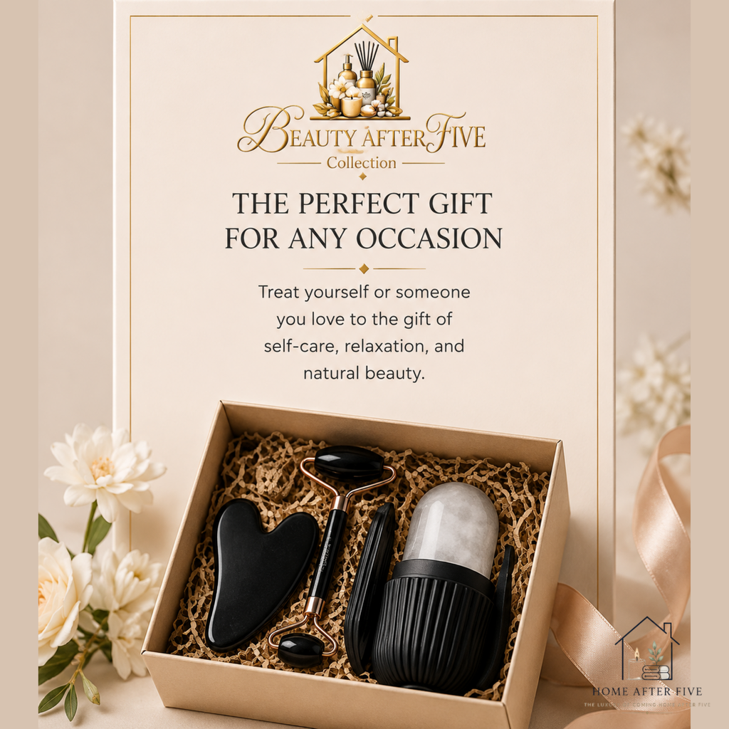 Ice Face Roller & Gua Sha Set — Facial Lifting & Contouring