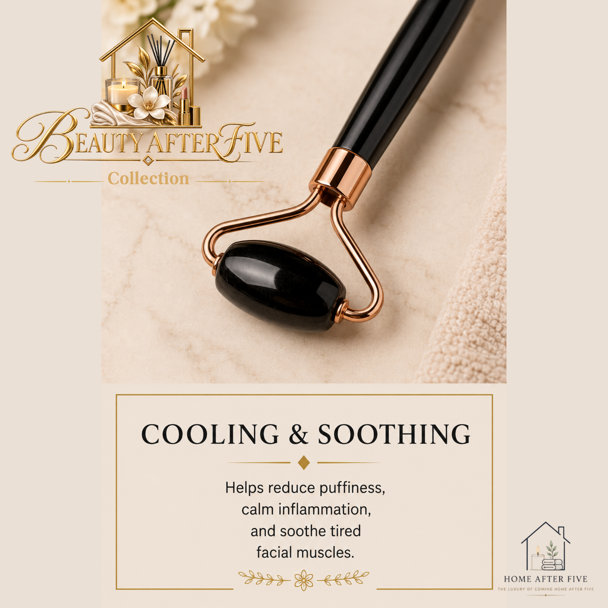 Ice Face Roller & Gua Sha Set — Facial Lifting & Contouring