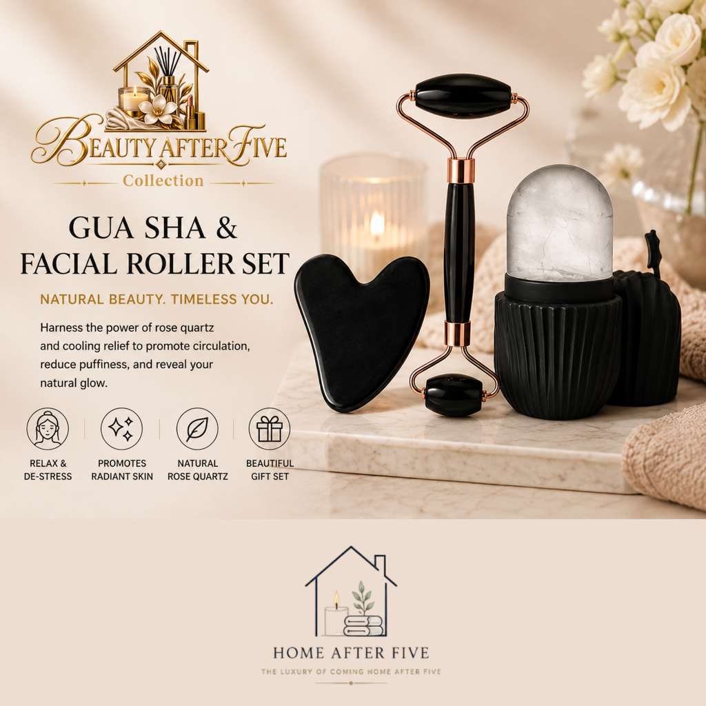 Ice Face Roller & Gua Sha Set — Facial Lifting & Contouring