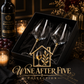 Luxury Crystal Wine Glass Set — 2pc High-End Glassware