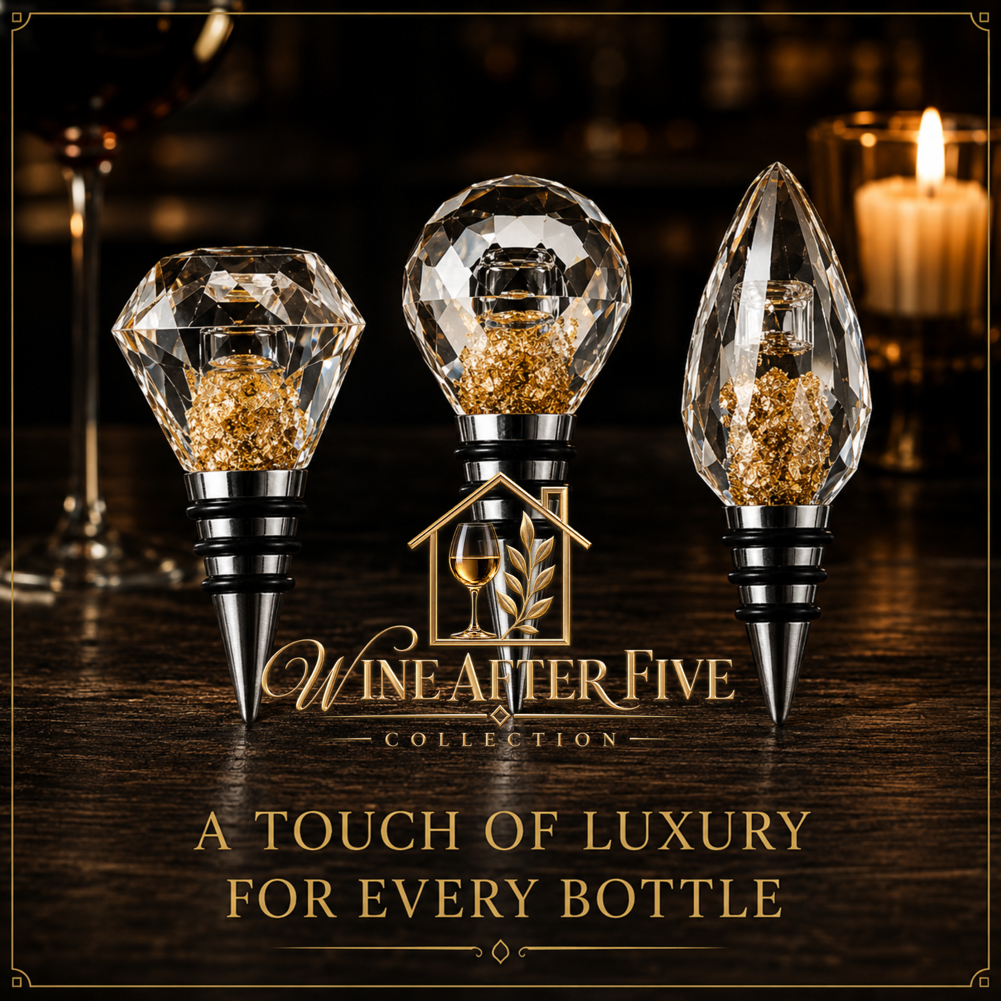Luxury Crystal Wine Stopper