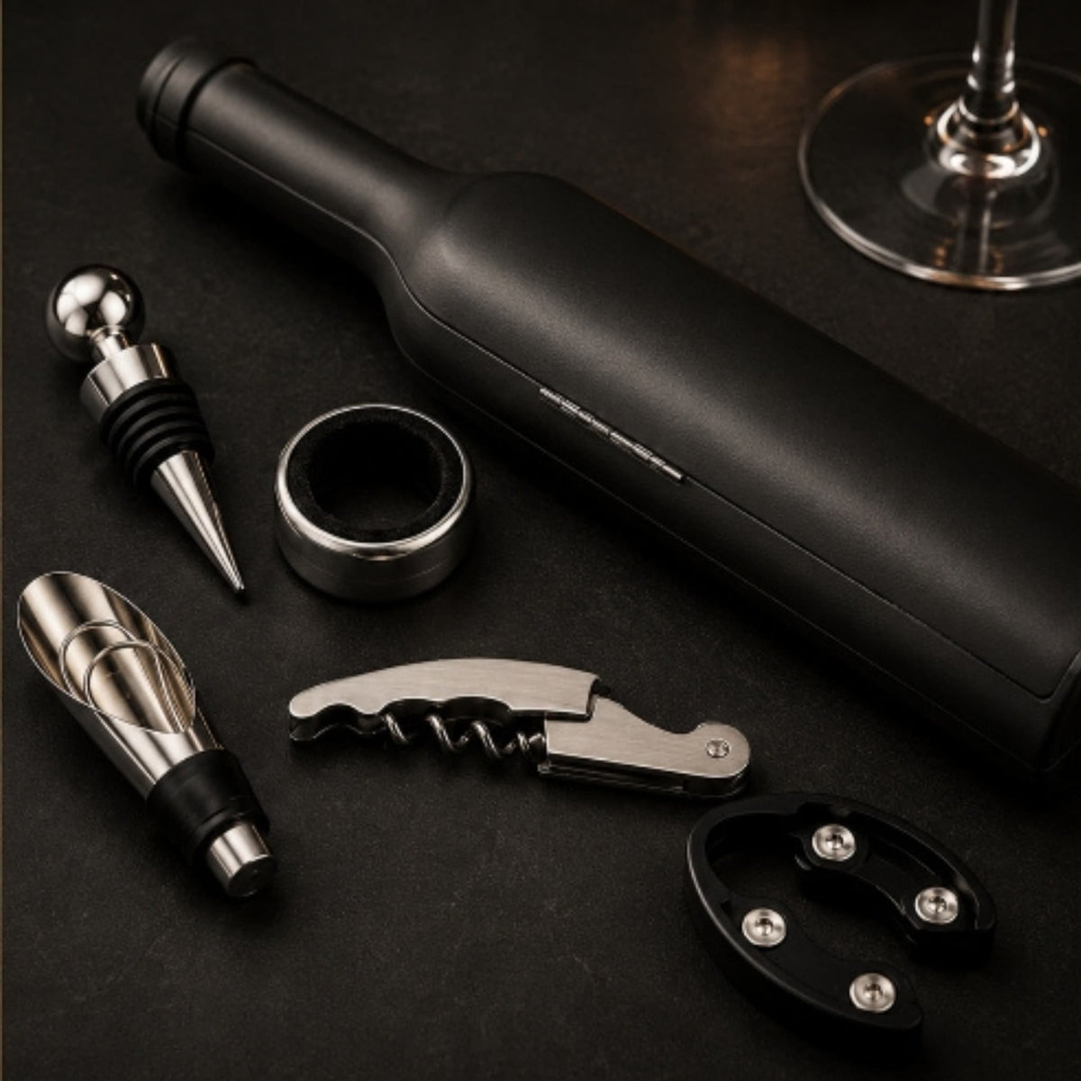 Luxury Wine Opener Gift Set — 5-Piece Corkscrew Collection