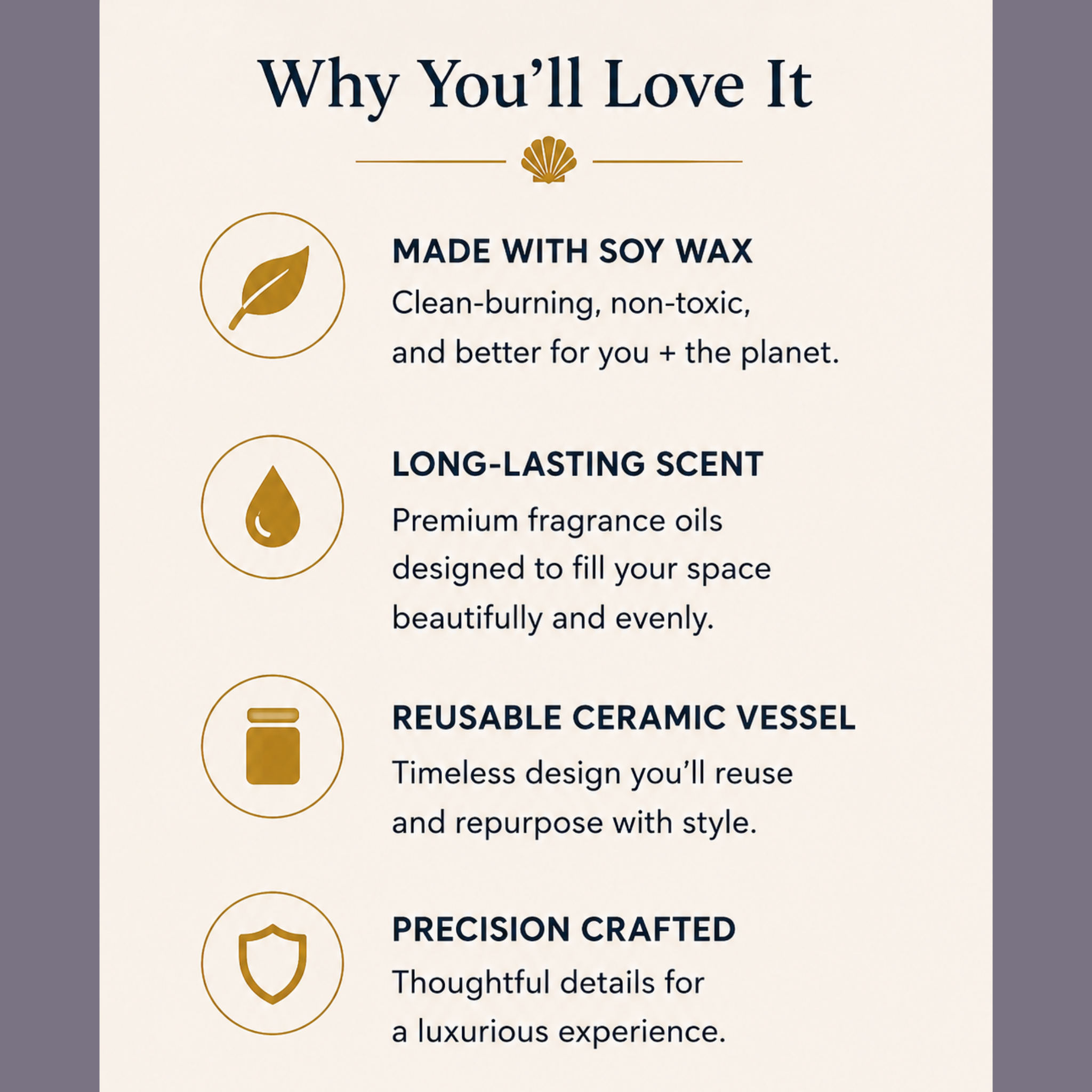 Luxury Soy Wax Candle | Swiss-Crafted Fragrance in Ceramic Vessel