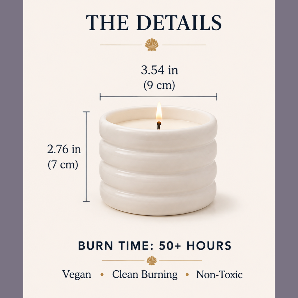 Luxury Soy Wax Candle | Swiss-Crafted Fragrance in Ceramic Vessel