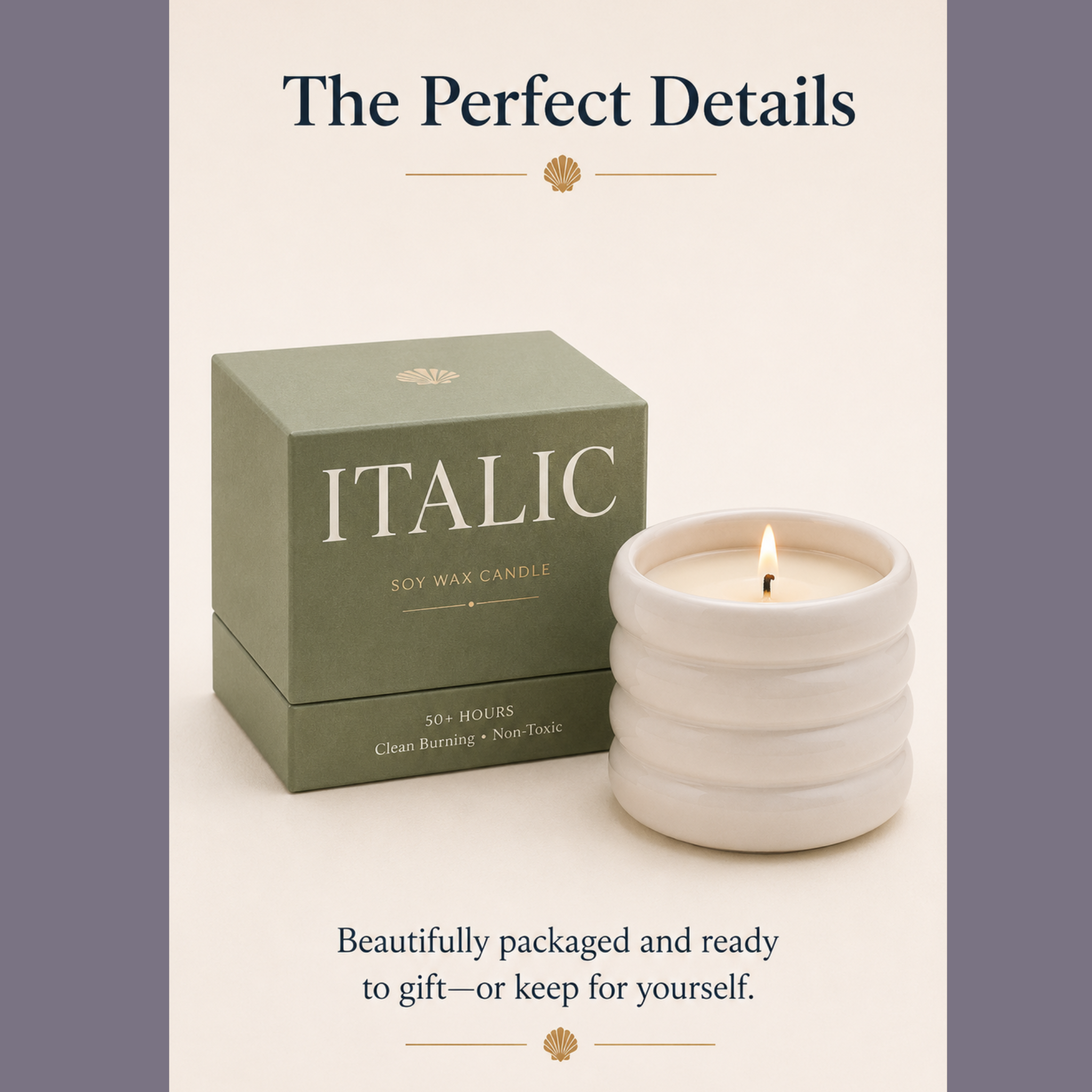 Luxury Soy Wax Candle | Swiss-Crafted Fragrance in Ceramic Vessel