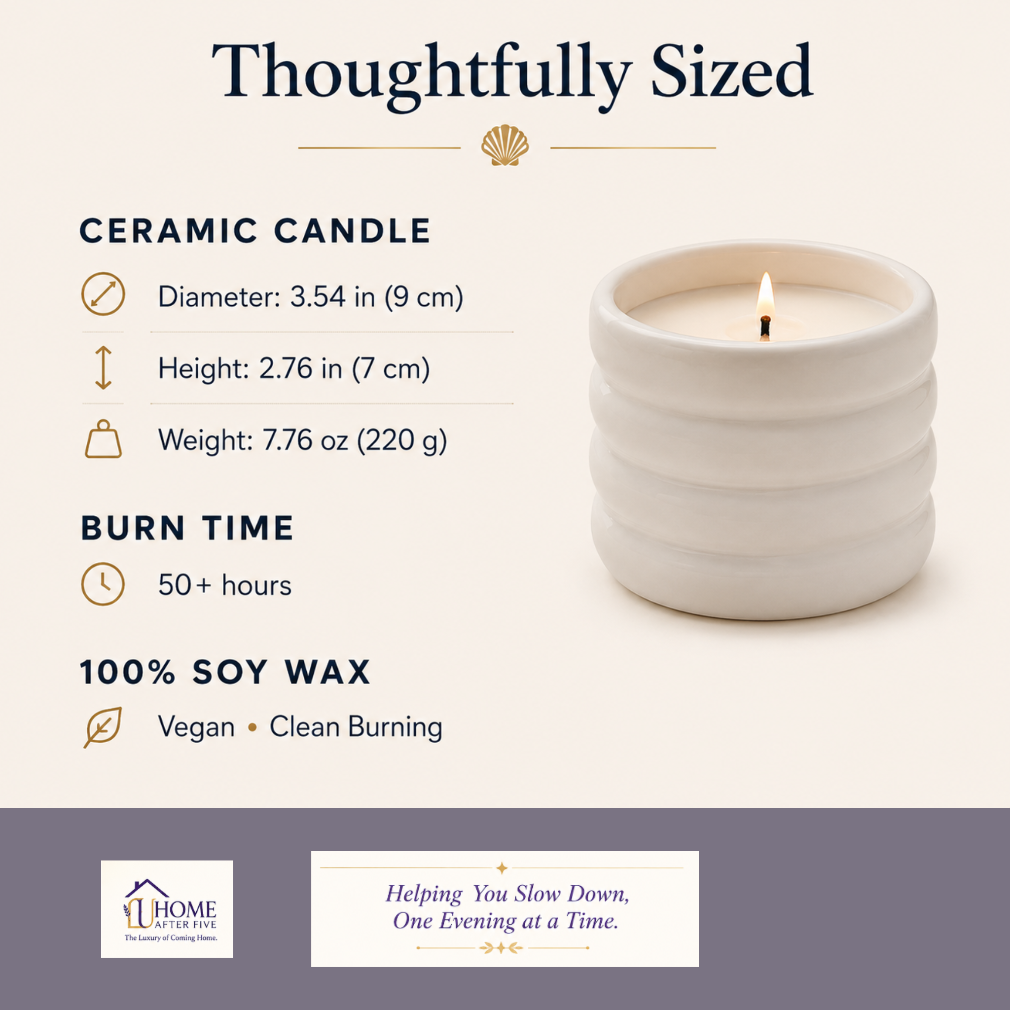 Luxury Soy Wax Candle | Swiss-Crafted Fragrance in Ceramic Vessel