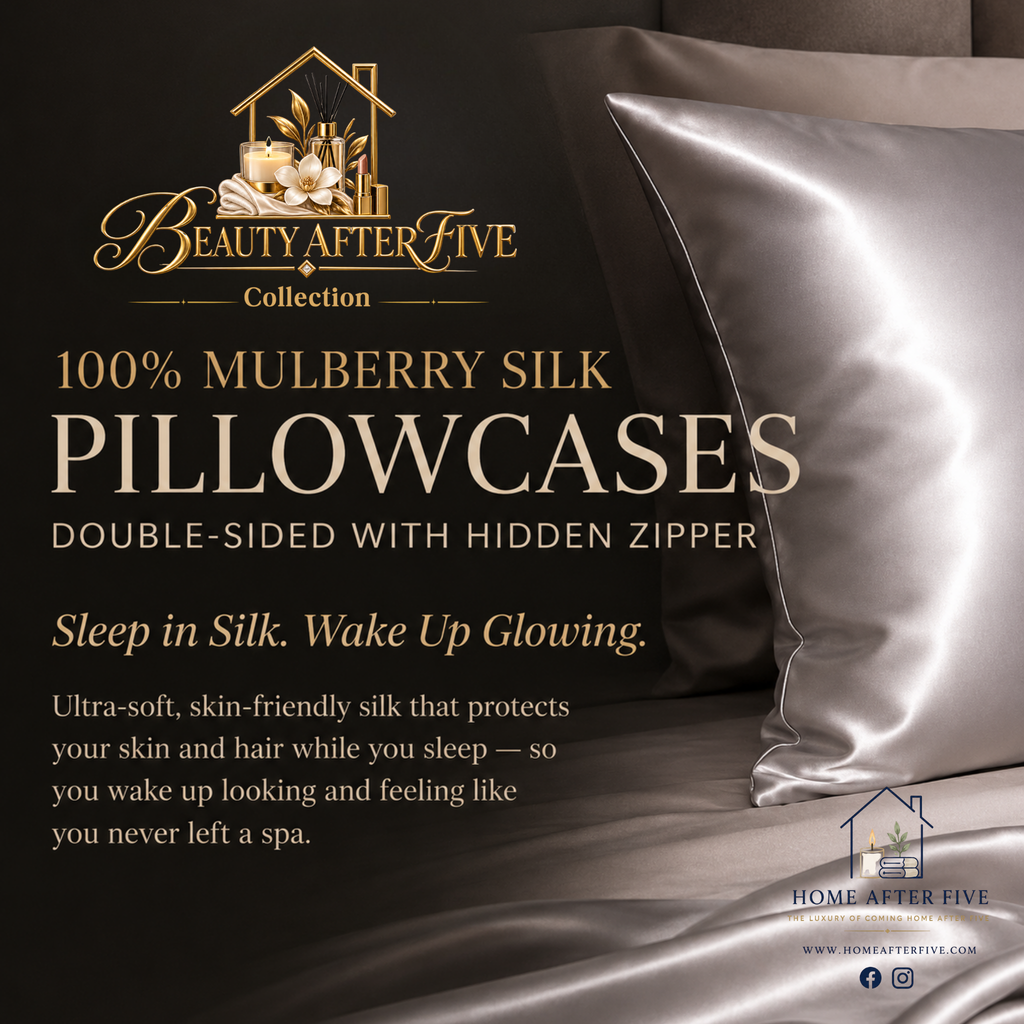 100% Mulberry Silk Pillowcase | Double-Sided with Hidden Zipper