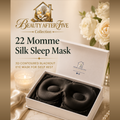 22 Momme Silk Sleep Mask — 3D Contoured Blackout Eye Mask for Deep Rest