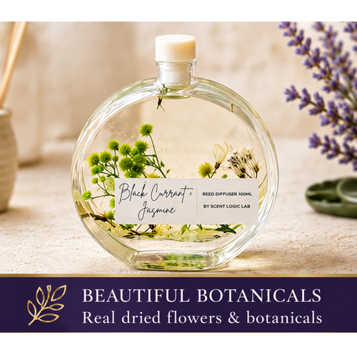 Botanical Reed Diffuser 3.4 oz — Luxury Home Fragrance & Unique Gift Idea