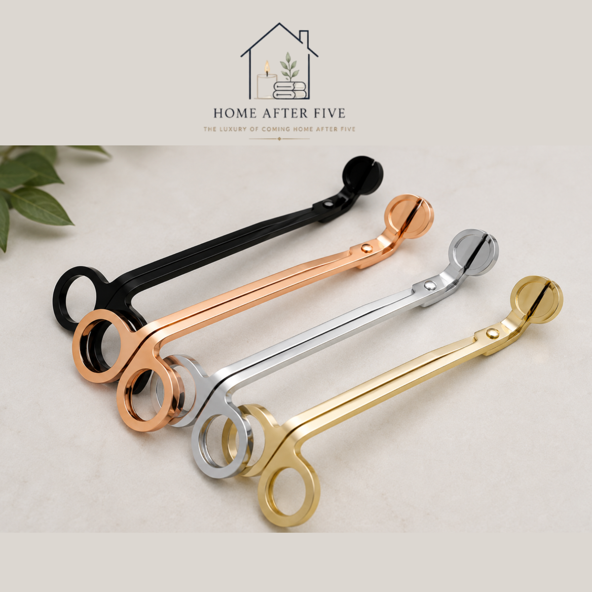 Luxury Candle Care Set — Gold Wick Trimmer & Snuffer for the Perfect Burn Every Time