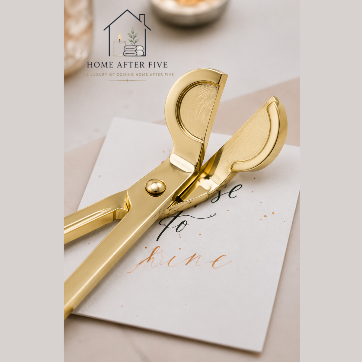 Luxury Candle Care Set — Gold Wick Trimmer & Snuffer for the Perfect Burn Every Time