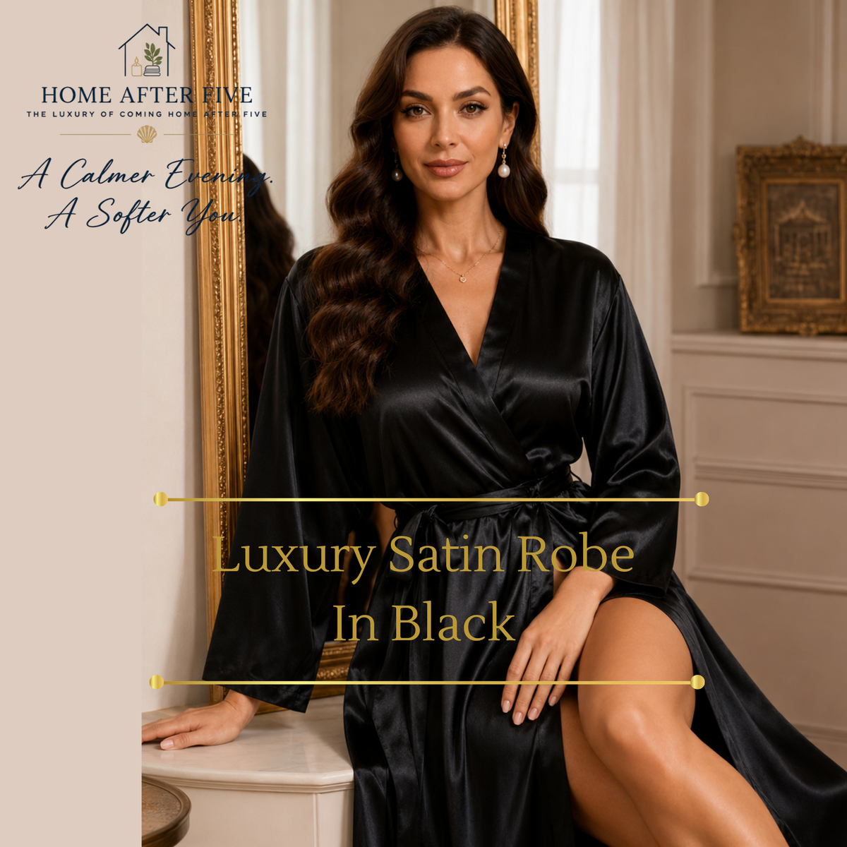 Luxury Satin Robe — Elegant Loungewear for Women