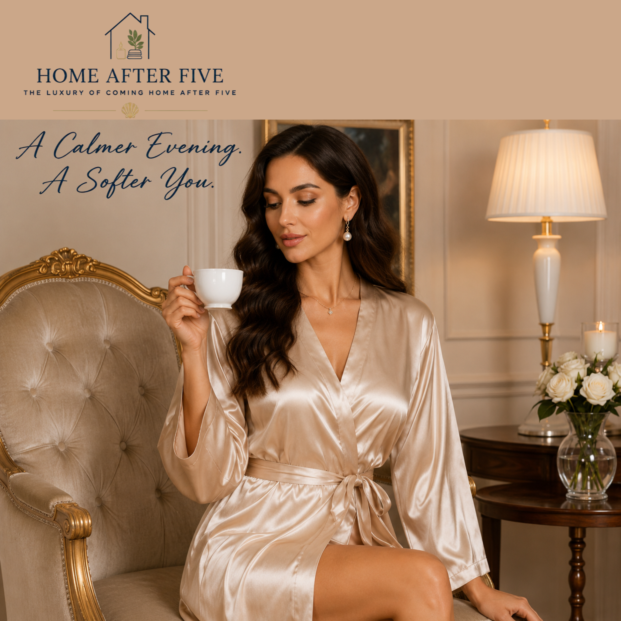 Luxury Satin Robe — Elegant Loungewear for Women