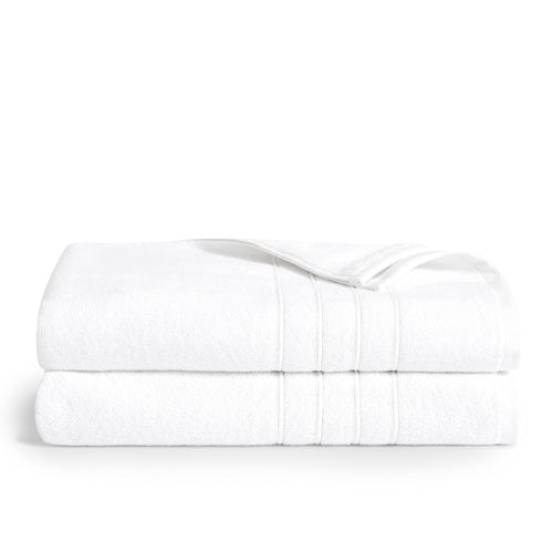 Brooklinen Bath Sheet - Set of 2 White 100% Cotton|Soft and Highly Absorbent Towels